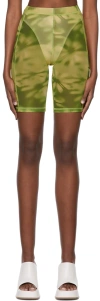 Misbhv Ssense Exclusive Green Nylon Shorts In Green