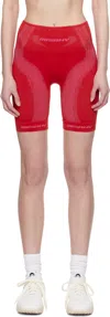 Misbhv Ssense Exclusive Red Biker Sport Shorts In Coral Red