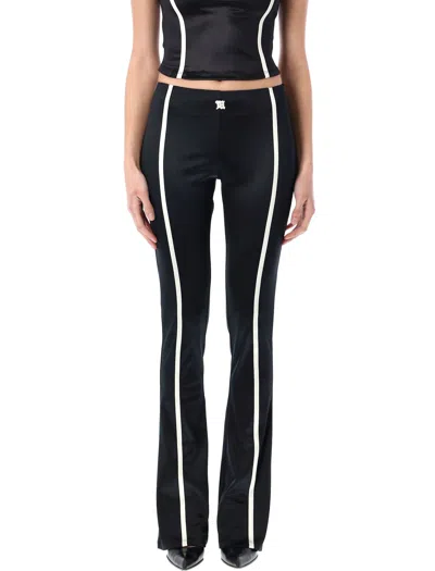 Misbhv Saint Germain|flared Pants Featuring Contrast Piping In Black