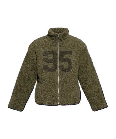 Misbhv Stand Collar Zipper Casual Jacket In Brown