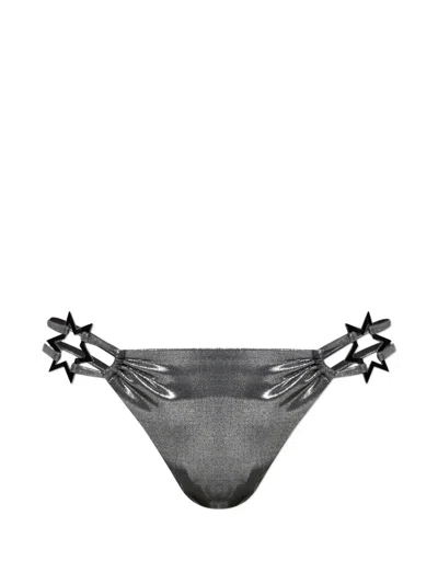 Misbhv Star-appliqué Bikini Bottoms In Black