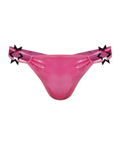 Misbhv Star-details Bikini Bottoms In Pink