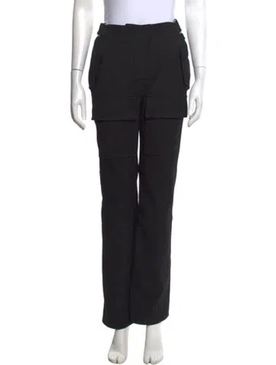 Pre-owned Misbhv Straight Leg Pants In Black