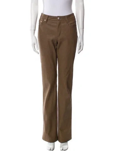 Pre-owned Misbhv Straight Leg Pants In Brown
