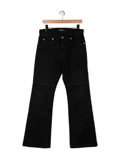Pre-owned Misbhv Straight-leg Jeans In Black