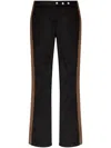 Misbhv Faux Suede Moto Pants In Black