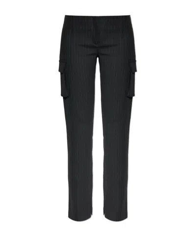 MISBHV PINSTRIPED STRAIGHT TROUSERS