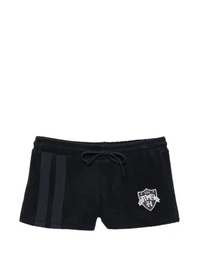 Misbhv Stripes Crest Shorts In Blue