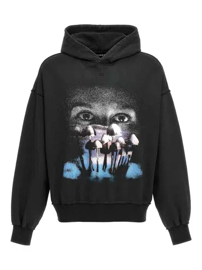 Misbhv Graphic Printed Mush Hoodie In Black