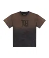 Misbhv Faded Graphic Round Neck T-shirt In Brown