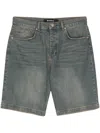 Misbhv Sunset Washed Denim Shorts In Blue