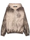 Misbhv Cotton Sweatshirt In Beige With Zip Fastening In Beige
