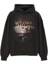 Misbhv Felpa Con Cappuccio Classica Edge Of The Sun In Washed Black