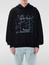 Misbhv Crystal-cut Graphic Hoodie Frayed Edges In Black