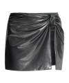 Misbhv Ruched-detailing Mini Skirt In Black