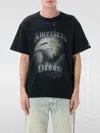 Misbhv Distressed Graphic Print Studded T-shirt In Black