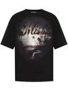 Misbhv Graphic Print Relaxed-fit T-shirt With Sparkling Details In Black