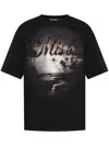 Misbhv Graphic Print Relaxed-fit T-shirt With Sparkling Details In Black