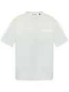 Misbhv Cotton T-shirt In Light Blue With Print Front Logo In Blue