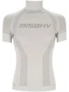 Misbhv Gray Jacquard Turtleneck In Grey