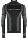 Misbhv Black Quarter-zip Sweater In Muted Black