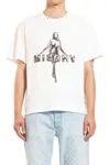 Misbhv Man White T-shirts & Tank Tops In Beige
