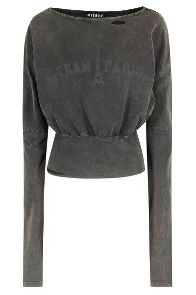 Misbhv Team Paris Longsleeve In Gray