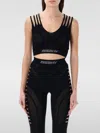 Misbhv Future Sport Mesh Top In Schwarz