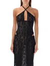 Misbhv Black Lace Corset Top In Black