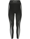 Misbhv X Browns Base-layer Ski Leggings In Black & White