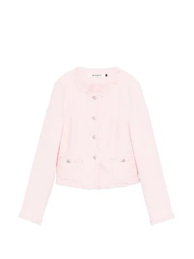 Misbhv Tweed Jacket In Pink