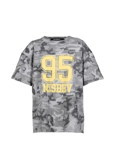 Misbhv Venice Power Graphic-print T-shirt In Gray