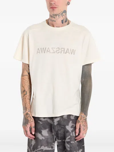 Misbhv Warszawa Cold Wave T-shirt In Neutral