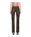 Misbhv Washed-effect Flared Trousers In Black