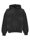 Misbhv Washed-effect Hoodie In Black
