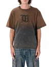 Misbhv Faded Graphic Round Neck T-shirt In Washed Sunrise