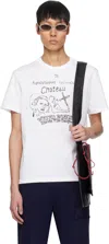 Misbhv White 'weird Scenes' Small T-shirt In Off White