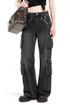 Misbhv Harness Strap Cargo Trouser In Black