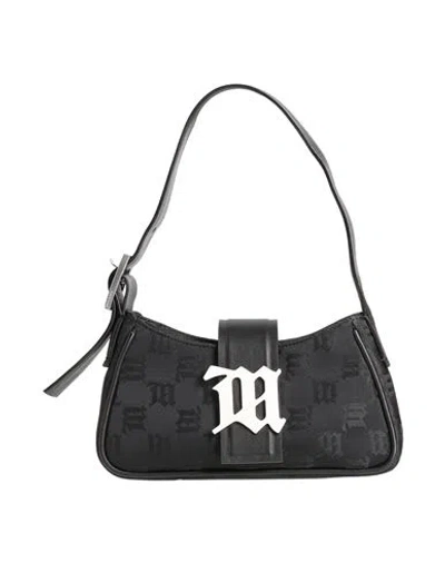 Misbhv Woman Handbag Black Size - Textile Fibers, Leather In Black