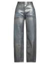 Misbhv Woman Jeans Silver Size 32 Cotton