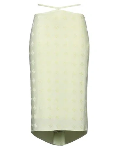 Misbhv Woman Midi Skirt Light Green Size L Viscose, Polyester