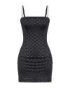 Misbhv Monogram-print Minidress In Black