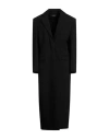 Misbhv Woman Overcoat & Trench Coat Black Size S Viscose, Elastane