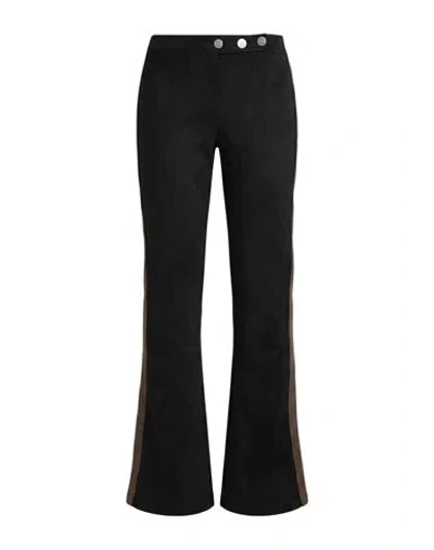 Misbhv Woman Pants Black Size L Polyester, Elastane