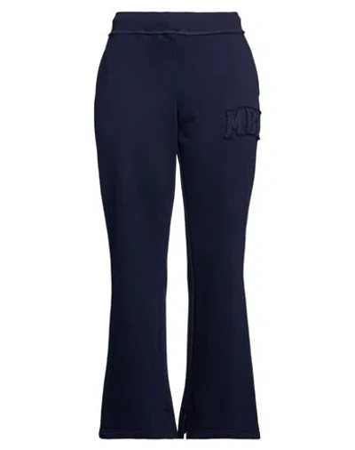 Misbhv Woman Pants Midnight Blue Size M Cotton