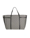Misbhv Woman Shoulder Bag Grey Size - Leather, Textile Fibers In Grey