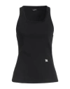 Misbhv Woman Tank Top Black Size Xl Cotton, Elastane