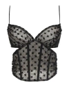 Misbhv Black Monogram Corset In Black