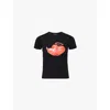 Misbhv Womens Black Hearts Baby Graphic-print Cotton-jersey T-shirt In Black