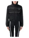 Misbhv Black Monogram Nylon Windbreaker Jacket In Black